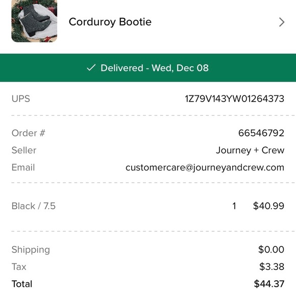 Black Journey + Crew Corduroy Booties - Picture 4 of 7